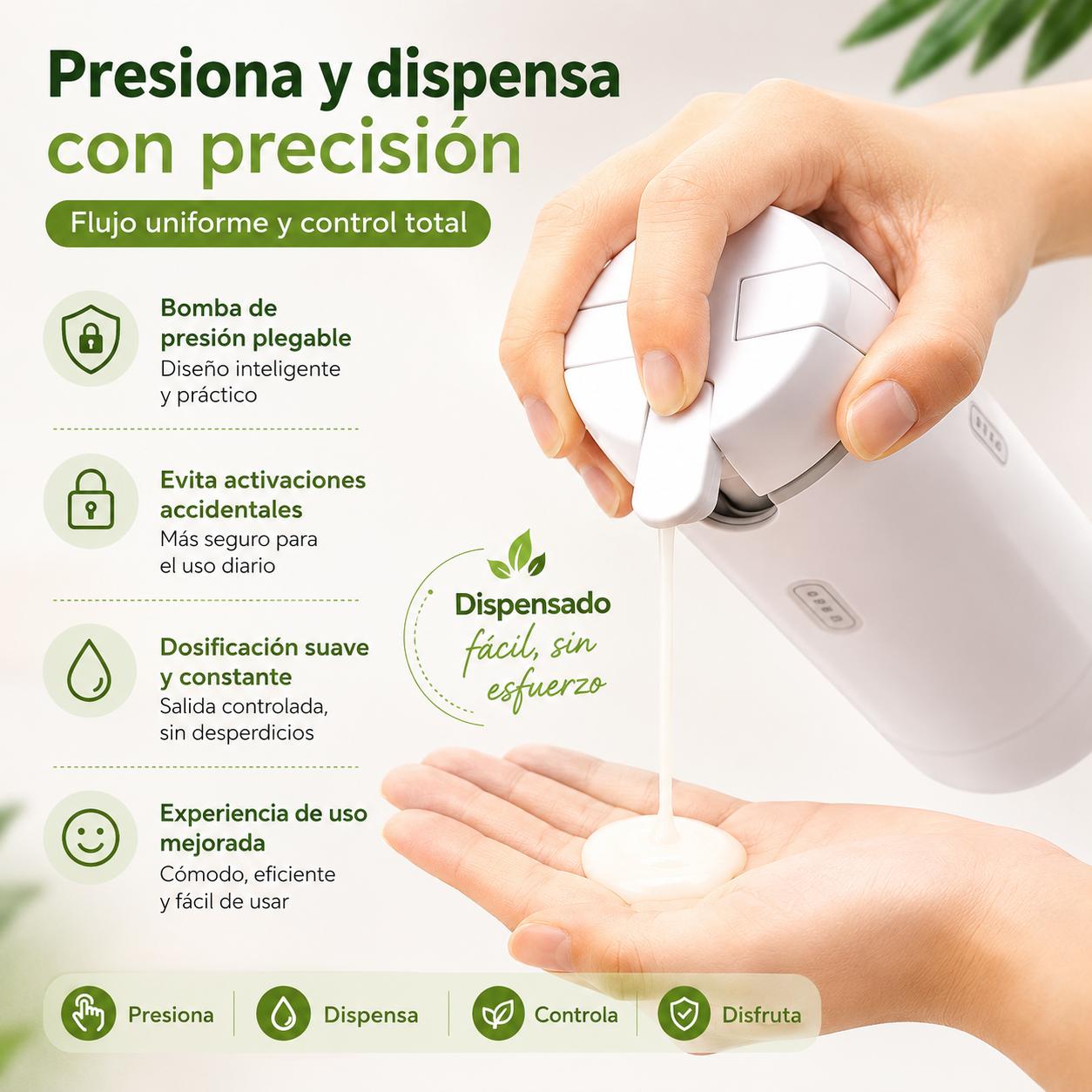 Dispensador Portátil 4 en 1
